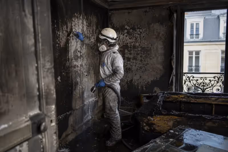 Après incendie